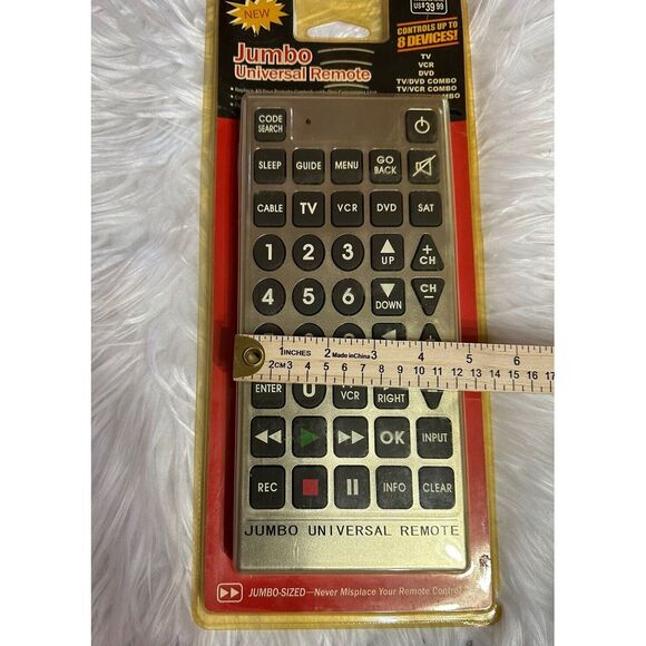 Jumbo Universal Television TV Remote Control Large Button, YK9001 - NEW - Picture 6 of 6